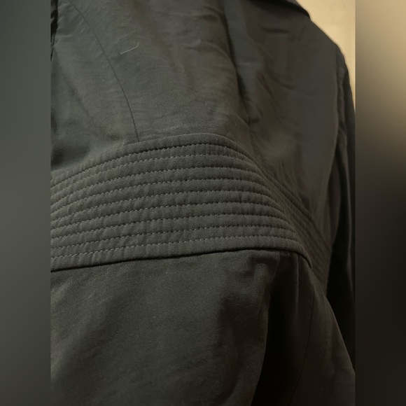 Armani Collezioni Black Wool Blazer Made in Italy Size 12 Button Up Ruffles - Picture 10 of 13